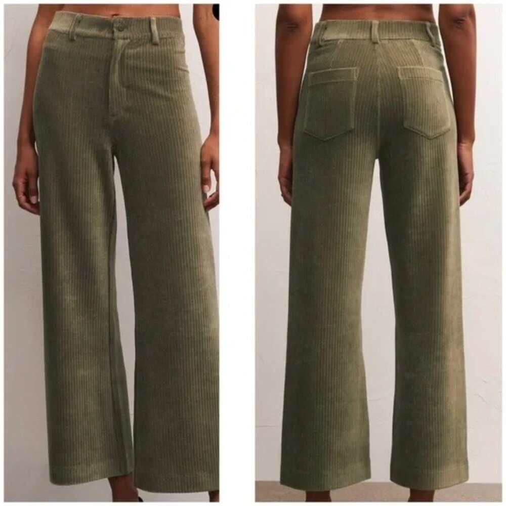 Z Supply Green Prospect Knit Cord Pants